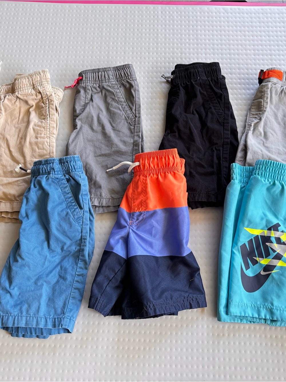 Nike Boys' Colorblock Swim Shorts in Orange, Purple, Navy & Teal